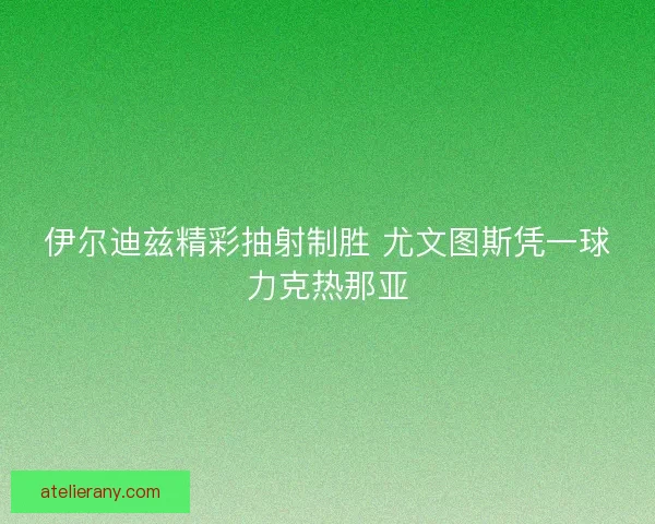 伊尔迪兹精彩抽射制胜 尤文图斯凭一球力克热那亚